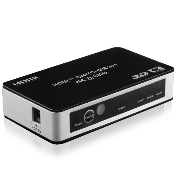 Main product image for HDMI 2.0 Premium 4K 60 Hz 3-Input 1-Output HDCP 2.2 Switch With IR180-1110